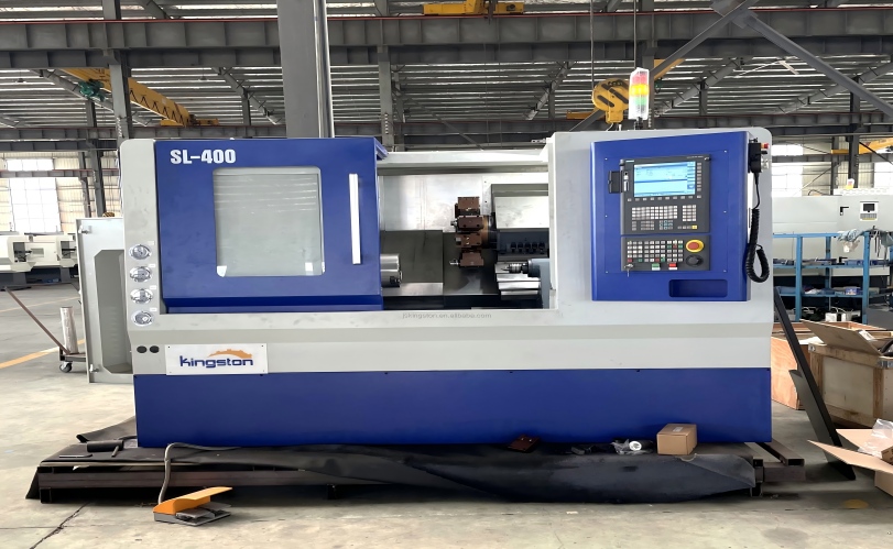 Torno CNC de leito inclinado de alta rigidez para produção em massa de precisão